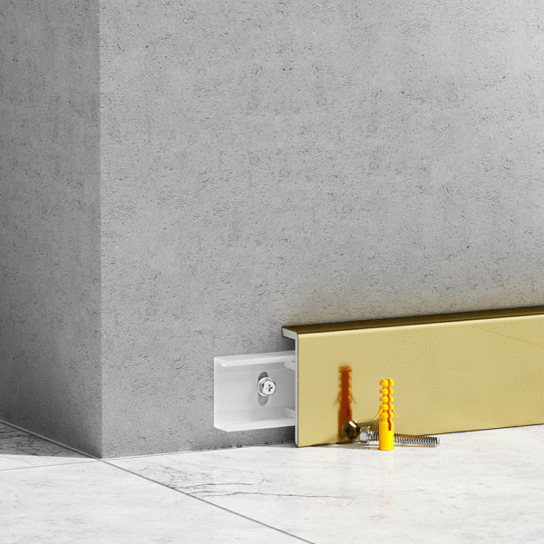 F Shape Stainless Steel Skirting Board - Image 2