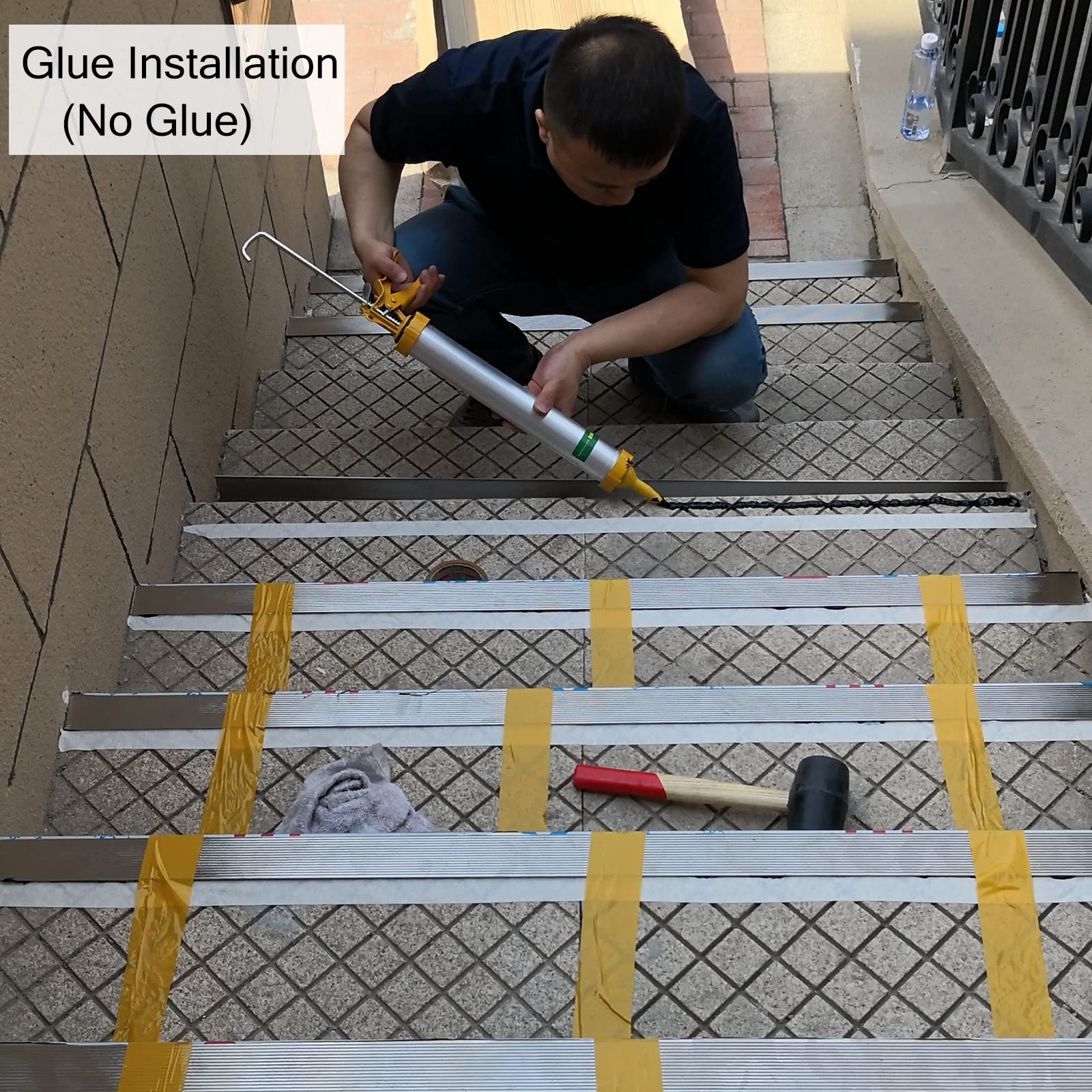 Installing Stair Nosing on Concrete Stairs