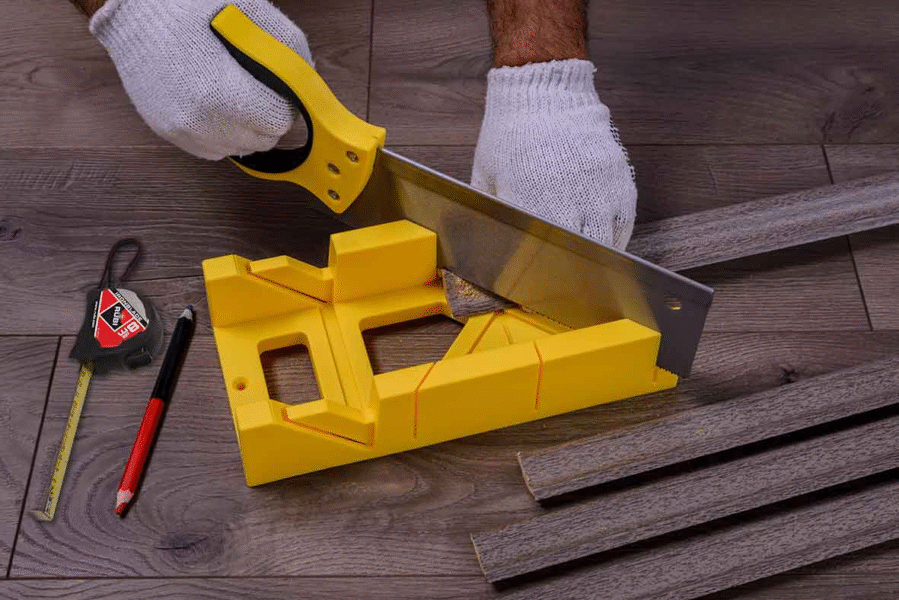 Cutting Tile Trim Safely