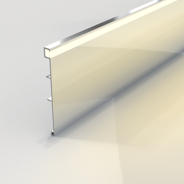 Aluminum LED Strip Snap-on Skirting Board - Image 1