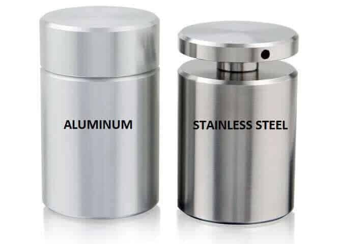 Stainless steel and aluminum