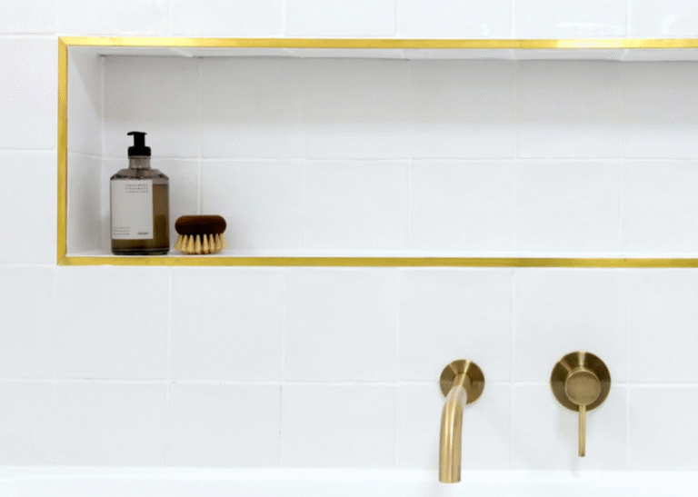gold tile trim