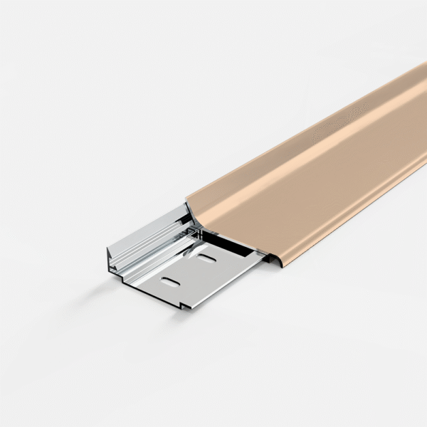 Aluminum Curved Clip-on Skirting Board - Image 3