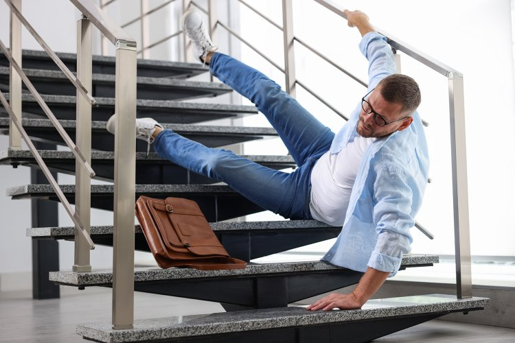 fell down the stairs