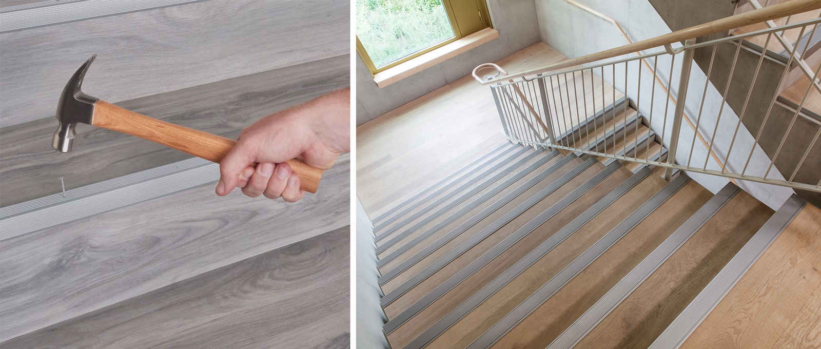 Install stair nosing