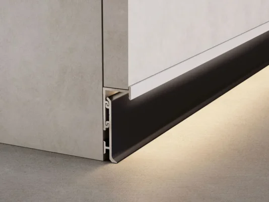 metal clip skirting board
